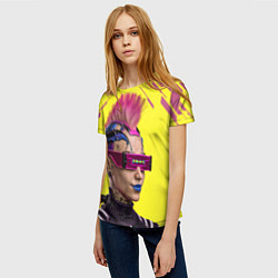 Футболка женская CYBERPUNK 2077 КИБЕРПАНК Z, цвет: 3D-принт — фото 2