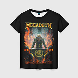 Футболка женская Megadeth, цвет: 3D-принт