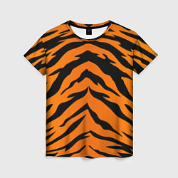 Футболка женская Шкура тигра, цвет: 3D-принт