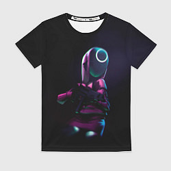 Футболка женская Круг с оружием, цвет: 3D-принт