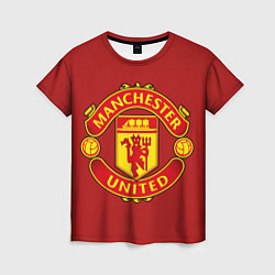 Футболка женская Manchester United F C, цвет: 3D-принт