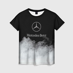 Футболка женская Mercedes-Benz Облака, цвет: 3D-принт