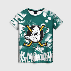 Женская футболка Анахайм Дакс Anaheim Ducks