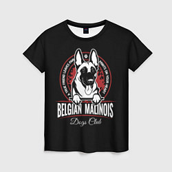 Футболка женская Бельгийская Овчарка Малинуа, цвет: 3D-принт