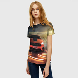 Футболка женская Форд Мустанг, Ford Mustang, цвет: 3D-принт — фото 2