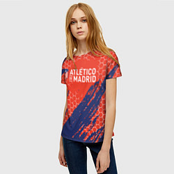 Футболка женская Atletico Madrid: Football Club, цвет: 3D-принт — фото 2