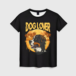 Футболка женская Любитель Собак Dog Lover, цвет: 3D-принт