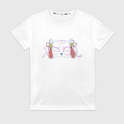 Футболка женская Маска бакэнэко, цвет: 3D-принт