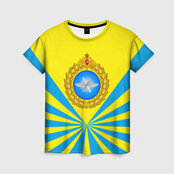 Футболка женская Большая эмблема ВВС РФ, цвет: 3D-принт