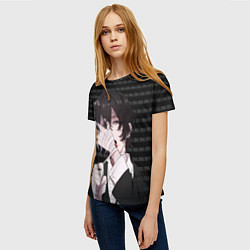 Футболка женская Дазай Осаму Исповедь неполноценного человека, цвет: 3D-принт — фото 2