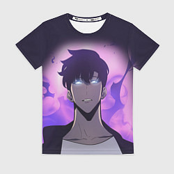 Футболка женская Поднятие уровня в одиночку Соло левелинг, цвет: 3D-принт