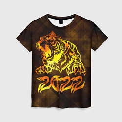 Футболка женская Хищник Тигр 2022, цвет: 3D-принт