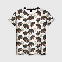 Женская футболка Такса Dachshund Dog