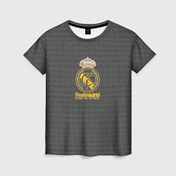 Футболка женская Real Madrid graphite theme, цвет: 3D-принт