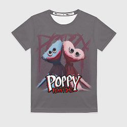 Футболка женская ХАГГИ ВАГГИ ПАРОЧКА - POPPY PLAYTIME, цвет: 3D-принт