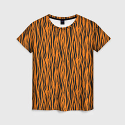 Футболка женская Тигровые Полосы, цвет: 3D-принт