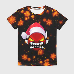 Женская футболка Geometry Dash: New Year