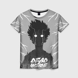 Футболка женская DEAD INSIDE Mob psycho, цвет: 3D-принт