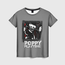 Футболка женская POPPY PLAYTIME - ПОППИ ПЛЕЙТАЙМ РИСУНОК, цвет: 3D-принт