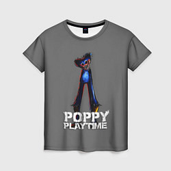 Футболка женская HUGGY WUGGY POPPY PLAYTIME, цвет: 3D-принт