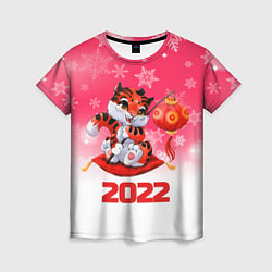 Футболка женская Китайский тигр 2022 Новый год, цвет: 3D-принт