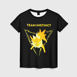 Футболка женская Team Instinct - Pokemon GO, цвет: 3D-принт