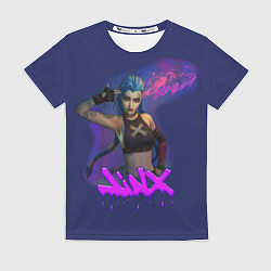 Футболка женская League Of Legends Arcane JINX BOOM, цвет: 3D-принт