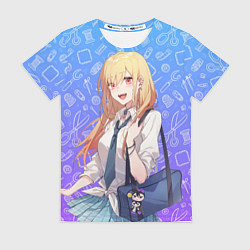 Футболка женская Китагава Марин эта фарфоровая кукла влюбилась, цвет: 3D-принт