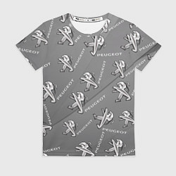Футболка женская Peugeot: Pattern, цвет: 3D-принт