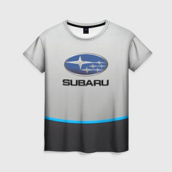 Футболка женская Subaru Неоновая полоса, цвет: 3D-принт