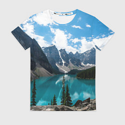 Женская футболка КанадаБанф