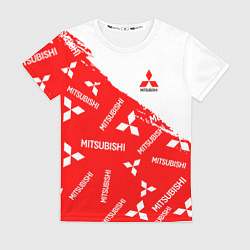 Футболка женская Mitsubishi Паттерн, цвет: 3D-принт