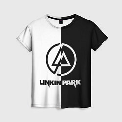 Футболка женская Linkin Park ЧБ, цвет: 3D-принт