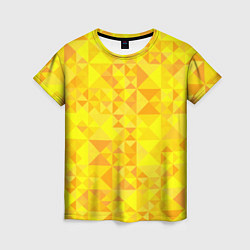 Женская футболка Камуфляж спортивный Призма - солнце