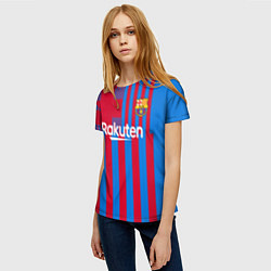 Футболка женская Ферран Торрес Барселона, цвет: 3D-принт — фото 2