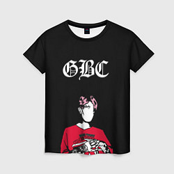 Футболка женская Lil Peep GBC Лил Пип Надпись, цвет: 3D-принт