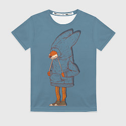 Футболка женская Лис-хипстер, цвет: 3D-принт