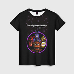 Футболка женская Five Nights at Freddys - персонажи из игры, цвет: 3D-принт