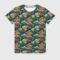 Женская футболка Динозавры Dinosaurs
