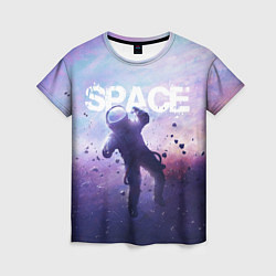 Футболка женская Space walk, цвет: 3D-принт