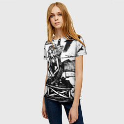 Футболка женская Raven 2, цвет: 3D-принт — фото 2