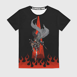 Женская футболка Летящая Хяккимару