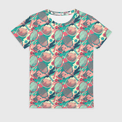 Женская футболка Ракетки для тенниса