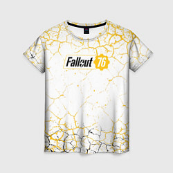 Футболка женская Fallout 76 Жёлтая выжженная пустошь, цвет: 3D-принт