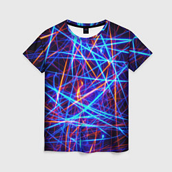 Футболка женская Neon pattern Fashion 2055, цвет: 3D-принт