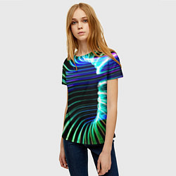 Футболка женская Portal Fashion pattern Neon, цвет: 3D-принт — фото 2
