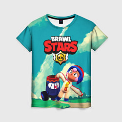 Футболка женская Brawlstars Выстрел Бонни Bonny, цвет: 3D-принт