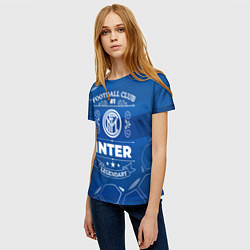 Футболка женская Inter FC 1, цвет: 3D-принт — фото 2