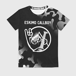 Женская футболка Eskimo Callboy - КОТ - Камуфляж