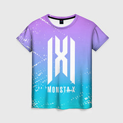 Футболка женская Monsta x neon, цвет: 3D-принт